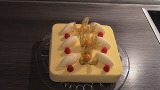 Муссовый торт "Черника, лимон и шоколад"