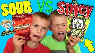 Twins SPICY vs SOUR Challenge!