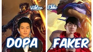 Dopa vs Faker | Viktor vs Ekko Mid Lane Patch 5.17