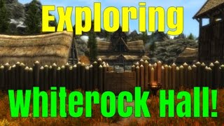 SKYRIM SPECIAL EDITION: Exploring Whiterock Hall! A new Player home Mod