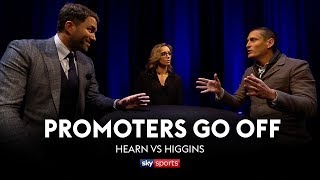 PROMOTERS GO OFF: Eddie Hearn vs David Higgins | Anthony Joshua vs Joseph Parker