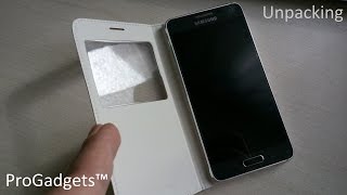 Samsung Galaxy Alpha | Распаковка флип чехла