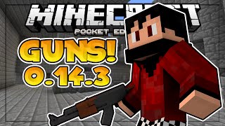 NEW 0.14.3 SERVER // THE BEST GUN IN MCPE! // QuakeCraft Minigame - Minecraft PE (Pocket Edition)