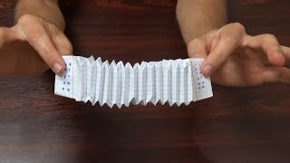 Оригами из бумаги - как сделать гармошку