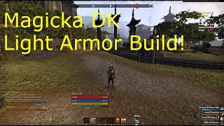 ESO Morrowind Magicka DK Light Armor Build
