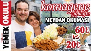 20TL vs 60TL Komagene Çiğ Köfte (Challenge) Meydan Okuması | Evde Etsiz Çiğ Köfte Tarifi