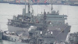 呉に入港したアメリカ海軍 潜水艦母艦 エモリー・S・ランド Emory S.Land AS-39 submarine tender USNAVY kure Japan
