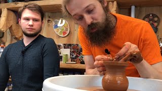 ? Как сделать Гончарный круг из Дрели за 1500 рублей! Медленное центрирование Волшебство керамики