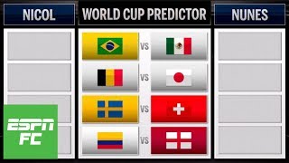 Predicting Mexico vs. Brazil, England vs. Colombia and rest of World Cup round of 16 | ESPN FC