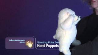 Folkmanis® Standing Polar Bear Puppet Demo - Retired