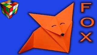 Как сделать ЛИСУ из бумаги. Лиса оригами своими руками. Поделки из бумаги.