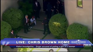 FULL FNN COVERAGE: Police ARREST Chris Brown - Allegedly Threatened Woman W/ Gun