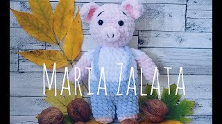 Вязаная Хрюша крючком / Новый год 2019