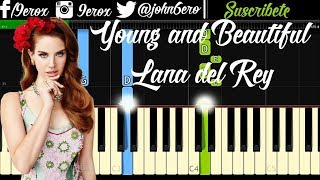 Lana Del Rey - Young and Beautiful - Piano Tutorial