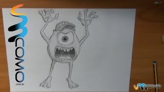 Como aprender a desenhar o Mike Wazowski de Monstros S. A.