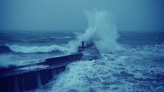 Storm Ciara drenches Portreath, Cornwall
