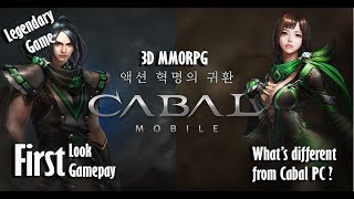 CABAL MOBILE GAMEPLAY !! FIRST LOOK, SKILL, MAPS, CBT KOREA RELEASE 2019 (INDONESIA EXPLANATION)