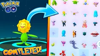 COMPLETING THE GENERATION 2 EVOLUTION ITEM POKEDEX! Evolving to NEW Sunflora in Pokemon Go!