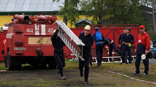 Областные соревнования по пожарно прикладному спорту в городе Няндома