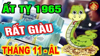Tử Vi Tuổi ẤT TỴ 1965 Tháng 11 ÂL Lộc Trời Rơi Trúng Đầu Giàu Nứt Vách Đổ Tường