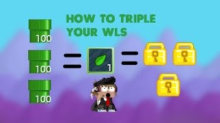 Growtopia| How to triple your wls - [Plumbing] (MASS #7)