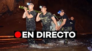 En Directo: La intendencia para rescatar a los niños atrapados en una cueva en Tailandia