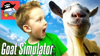 ? Устроили ПОГРОМ в игре СИМУЛЯТОР КОЗЛА Смешное видео Прохождение игры Goat Simulator Жестянка