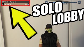 GTA 5 - How to get a Solo Public Lobby in GTA Online (Ps4, Xbox One) EASY