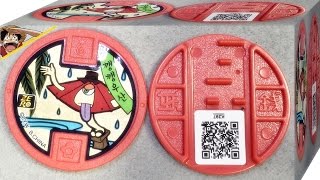 깽깽우산 따끈따끈족 고전메달 1장 제로타입 메달 리뷰-소환송,매달 패턴,QR코드 요괴워치 요괴 메달 소개