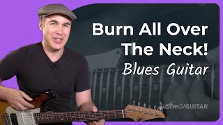 Burn All Over The Neck With The Minor Pentatonic Frame: Blues Lead Guitar Lesson Tutorial BLGs2p1