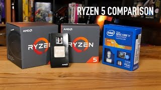 Ryzen 5 1600X & 1500X Definitive Benchmarking (VS Intel)