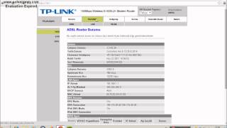 Tp link modem arayüzüne girme ve şifre değiştirme