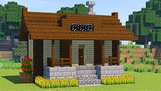 СТАРТОВЫЙ ДОМ В MINECRAFT! Крутой и мощный!