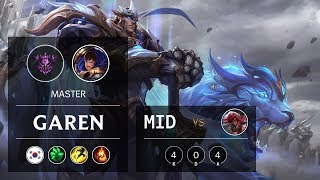 Garen Mid vs Katarina - KR Master Patch 9.11