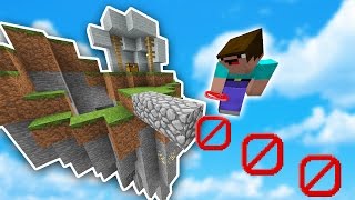 The NO BLOCK CHALLENGE! | Minecraft SKYWARS