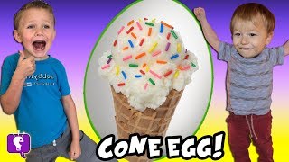 Giant TOY CONE Egg Surprises!
