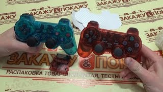 Беспроводной прозрачный геймпад DualShock 2 для PlayStation 2