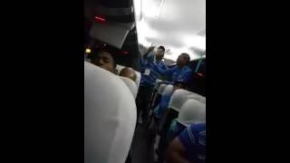 Honduras cantando luego de ganar a Corea del Sur. Río 2016