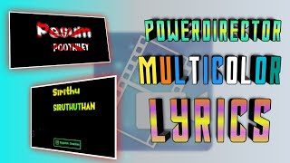 How to make Trending Lyrics WhatsApp status video |Powerdirector video editing tutorial in Tamil