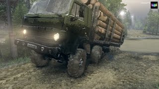 SpinTires обзор мода ( Камаз 6350 Мустанг )