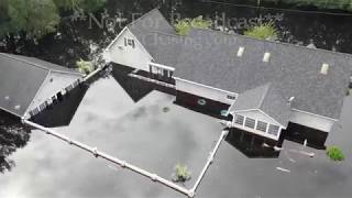Record River flooding, Homes and Businesses Under Water Drone Video - Conway, SC - 9/24/2018
