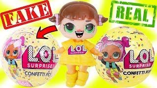 Fake LOL Surprise Dolls vs Real Lil Sisters and NEW Series 3 Pets Opening Wave 2