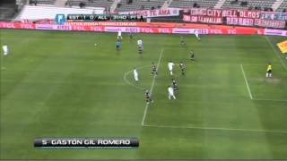 Gol de Gil Romero. Estudiantes 1 All Boys 0. Fecha 2. Torneo Inicial 2013. FPT