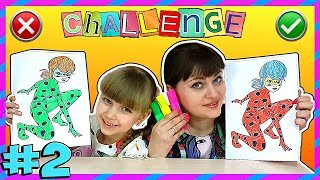3 МАРКЕРА челлендж ЧАСТЬ 2 \\ 3 MARKER challenge VOL.2 \\ Настя против мамы!