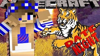 Minecraft DATE NIGHT - LITTLE CARLY GETS ATTACKED BY A LION!!!