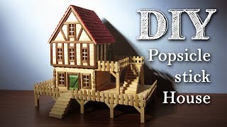 Como fazer uma casinha de palitos para hamster - Casinha #6 ~ Popsicle Stick House
