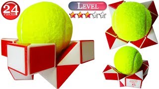 Rubik's snake Stand for Ball 24 piece. Snake puzzle shapes Ball holder. Magic Rubik snake pattern