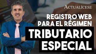 Registro web en el régimen tributario especial