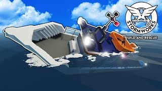 Raft Testing & Sinking My Custom Ship in a Storm! - Stormworks Gameplay