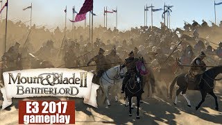 Mount and Blade 2: Bannerlord — E3 2017 gameplay / геймплей с Е3 (1080p 60 fps)